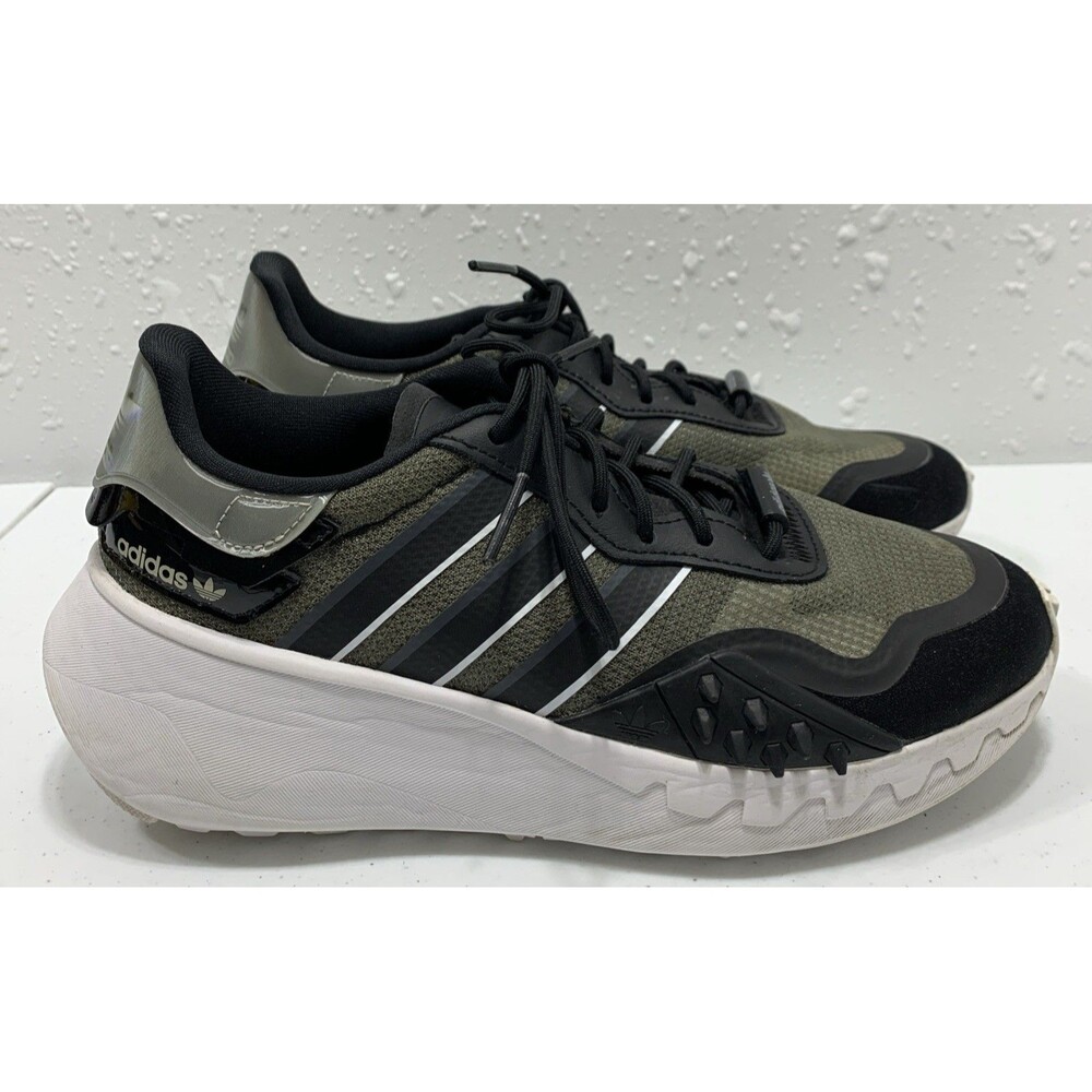 Adidas Original Choigo Shoes Sneakers Womens 7 Black Green Metallic